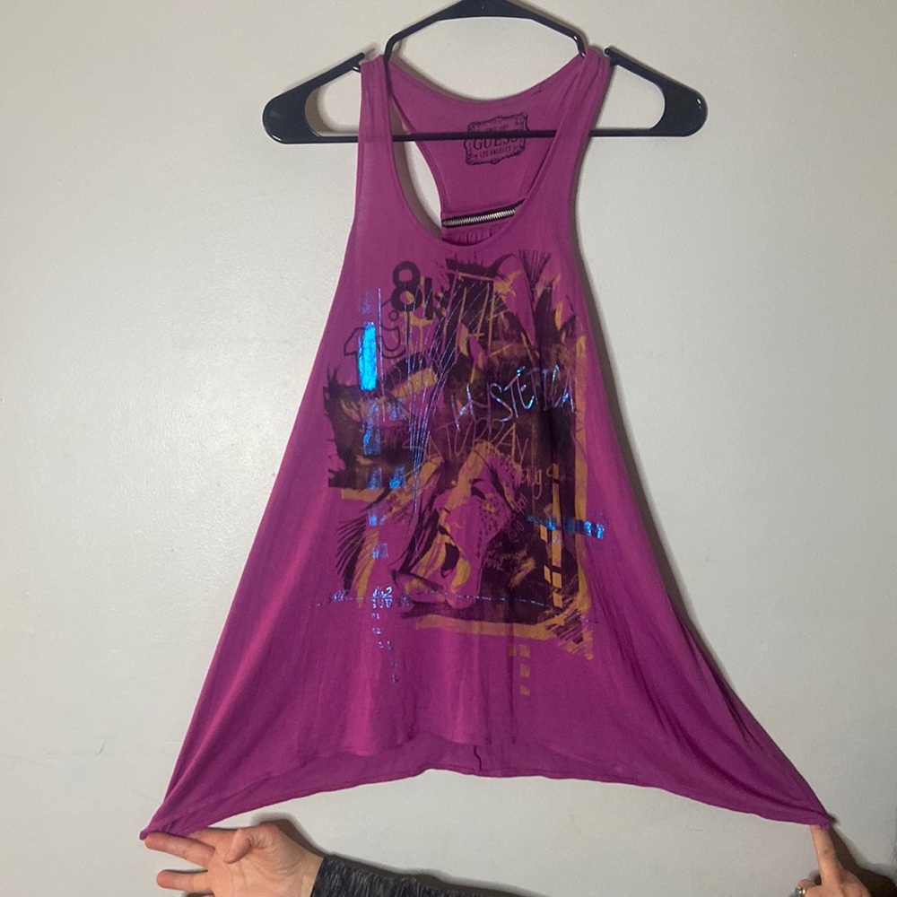 Guess - Women’s Tank Top - Fushia - Size US XS